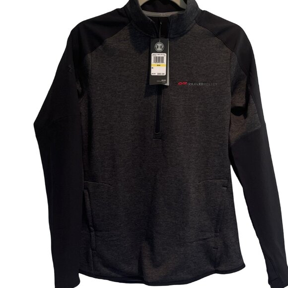 Under Armour Quarter Zip Pullover Womens Size M Gray Long Sleeve - Picture 3 of 9